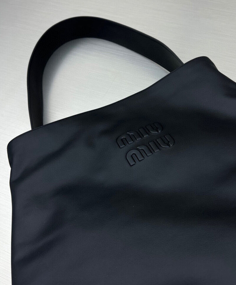 Miumiu Leather Shoulder Bag 5BC117 Black